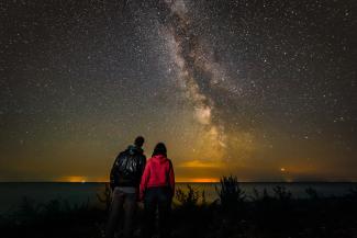 Dark Sky tur ved stranden