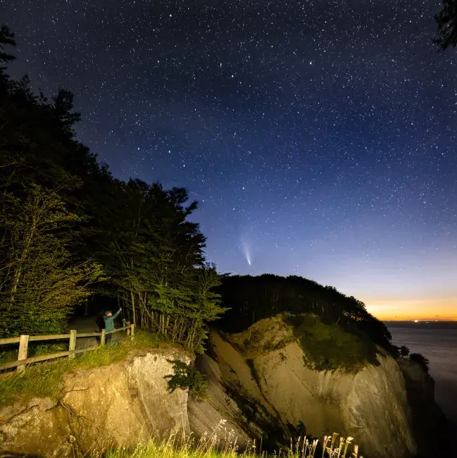 Dark Sky guiding at Møns Klint