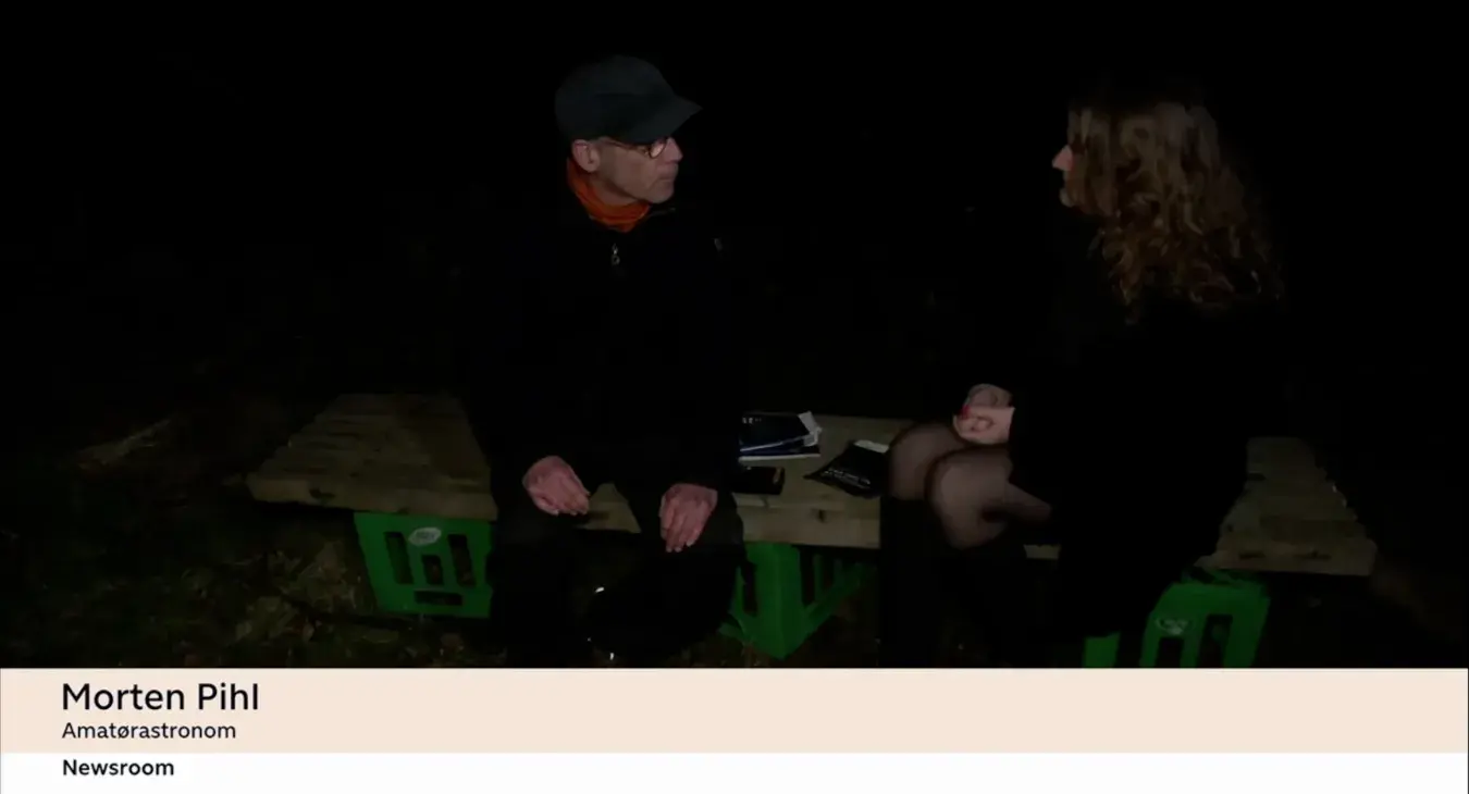 TV2 news - billede af Journalist Cecilie Frederiksen og Morten Pihl