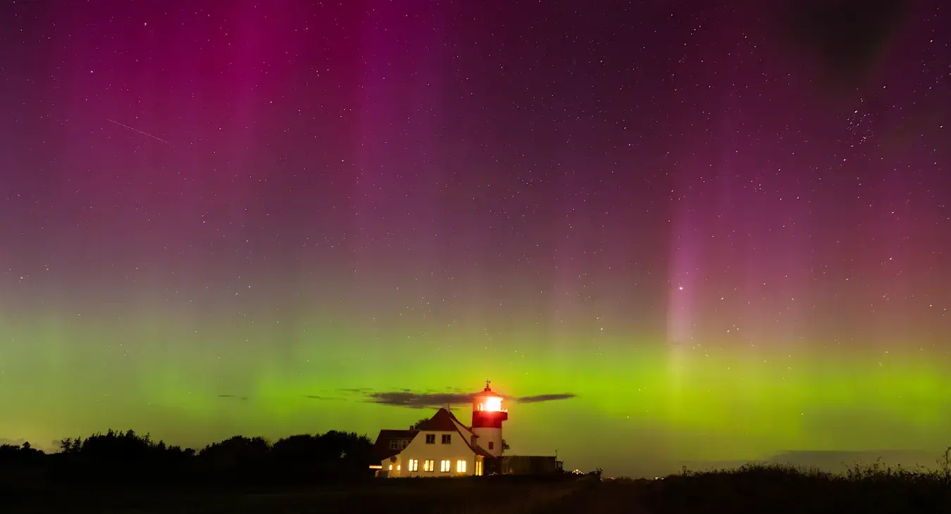 Nordlys over Langeland