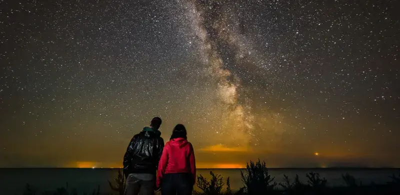 Dark Sky tur ved stranden