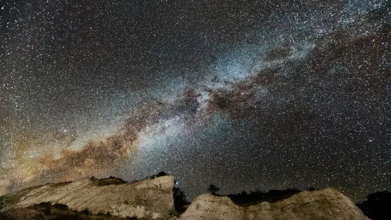 Milky Way above Møns Klint