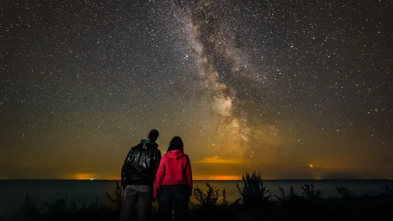 Dark Sky tur ved stranden